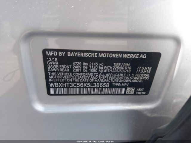 WBXHT3C56K5L38658 BMW X1