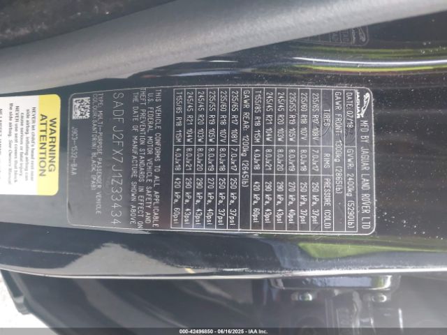 2018 JAGUAR E-PACE SADFJ2FX7J1Z33434 Photo 8
