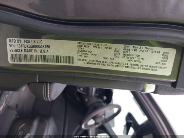2024 JEEP GRAND CHEROKEE L 1C4RJKBG0R8548766 Photo 8