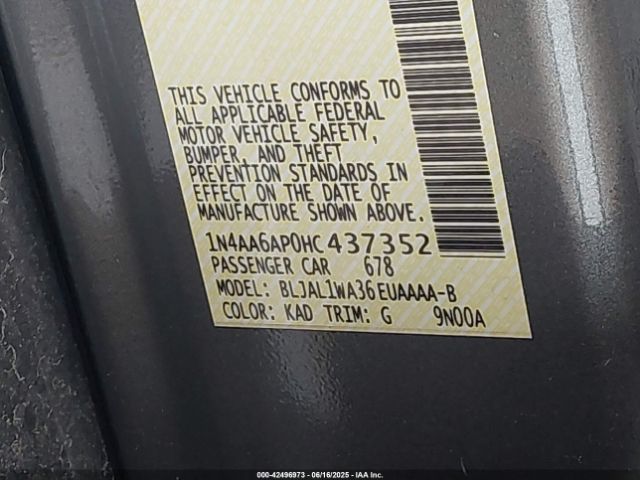 2017 NISSAN MAXIMA 1N4AA6AP0HC437352 Photo 8