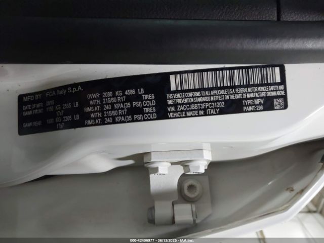 2015 JEEP RENEGADE ZACCJBBT3FPC31202 Photo 8