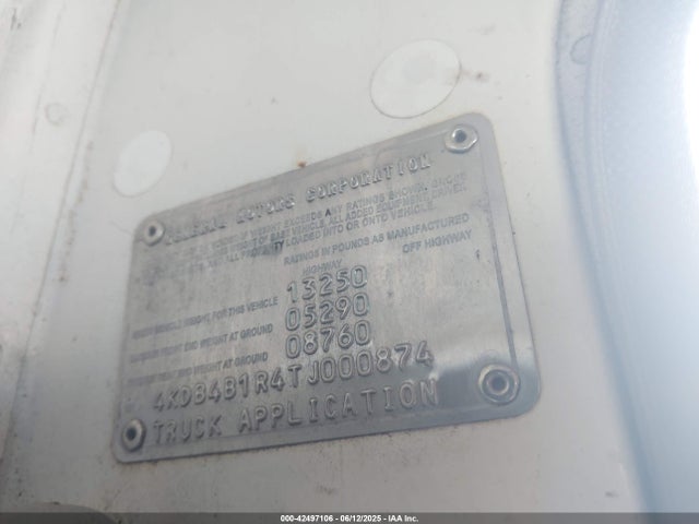 Продаж на аукціоні авто 1996 Gmc 4000 W4s042, vin: 4KDB4B1R4TJ000874, номер лоту: 42497106