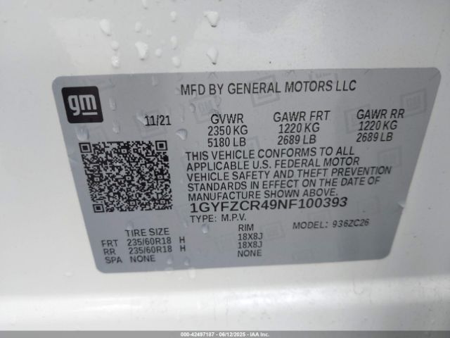 2022 CADILLAC XT4 1GYFZCR49NF100393 Photo 8