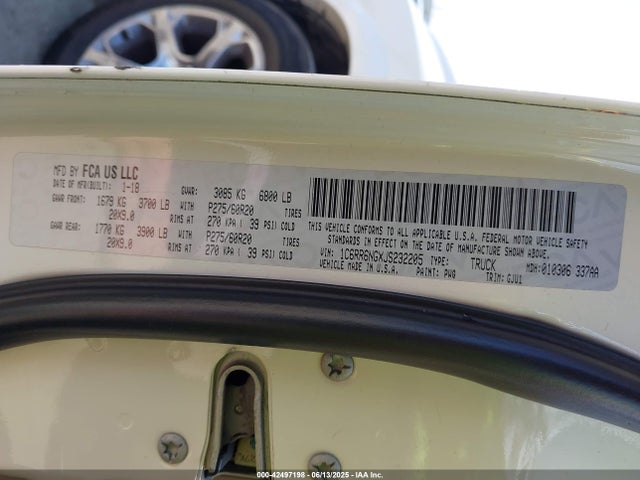 RAM 1500 2018 1C6RR6NGXJS232205 Image 9