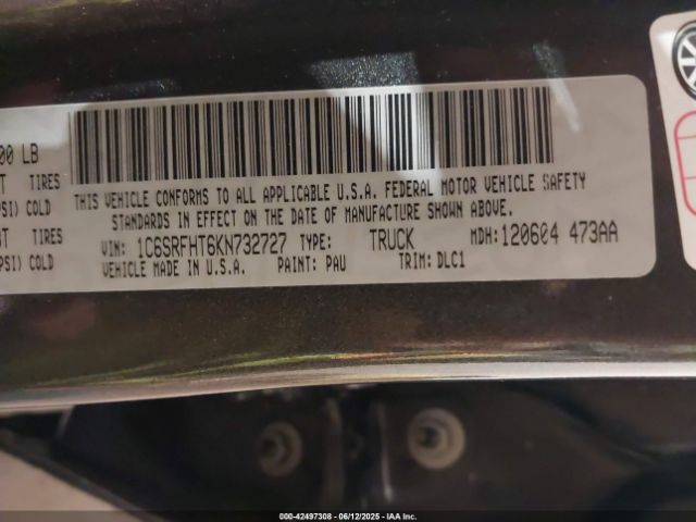2019 RAM 1500 1C6SRFHT6KN732727 Photo 8