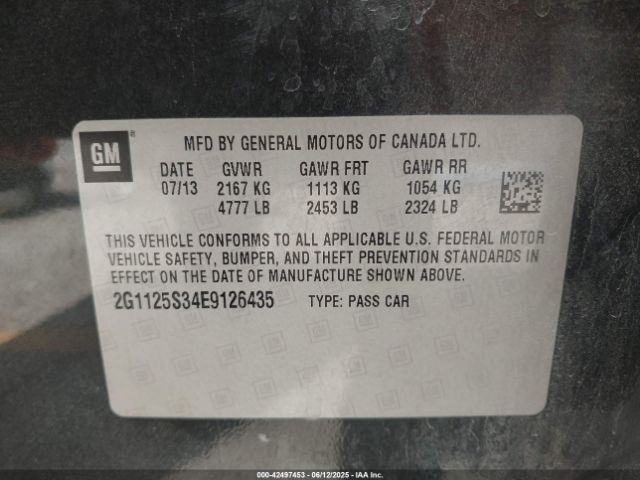 2G1125S34E9126435 Chevrolet lfx
