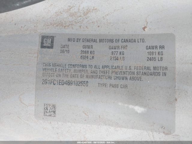 2011 CHEVROLET CAMARO 2G1FC1ED4B9102650 Photo 8