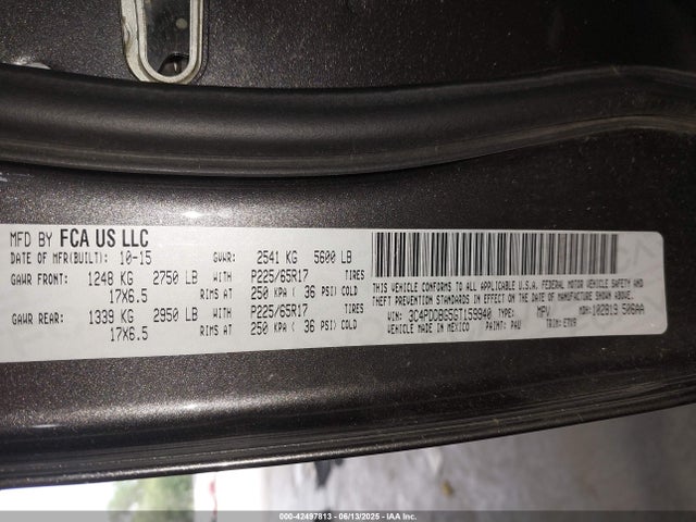 3C4PDDBG5GT159940 Dodge Journey