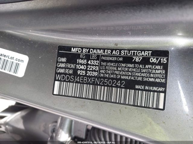 2015 MERCEDES-BENZ CLA 250 WDDSJ4EBXFN250242 Photo 8