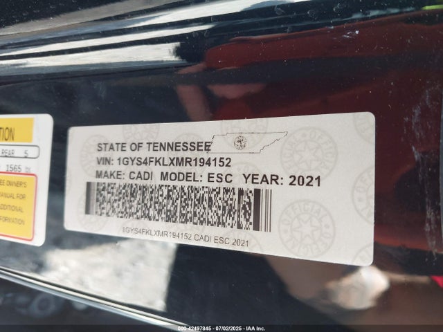 2021 CADILLAC ESCALADE 1GYS4FKLXMR194152 Photo 8