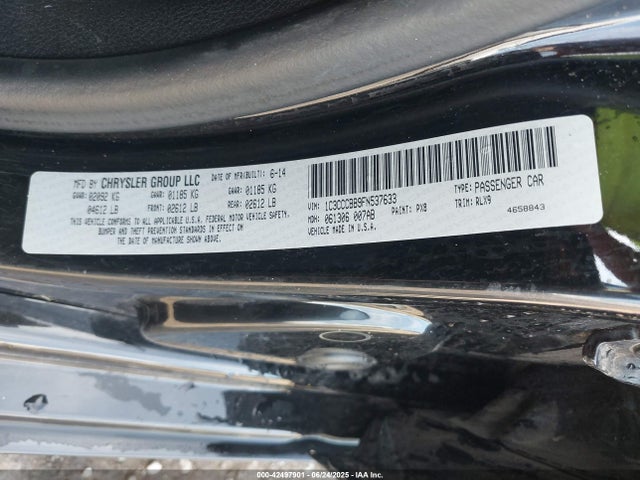 1C3CCCBB9FN537633 Chrysler 2015