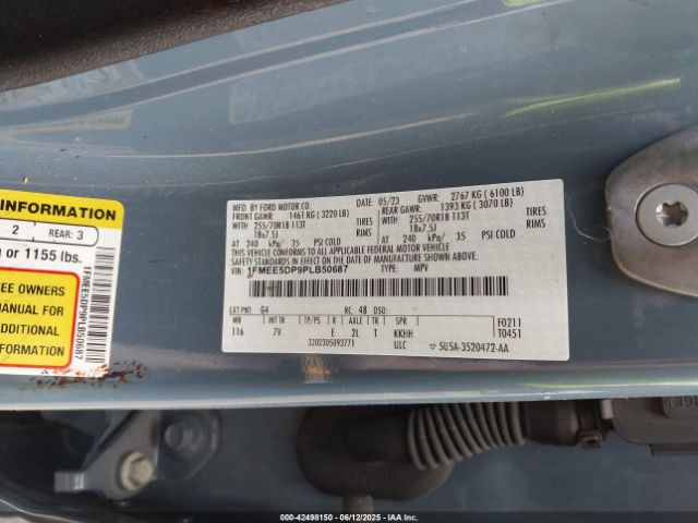 2023 FORD BRONCO 1FMEE5DP9PLB50687 Photo 8