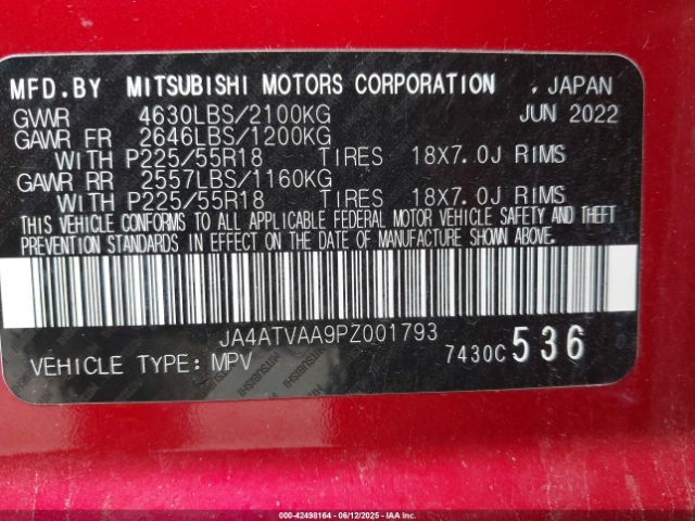 2023 MITSUBISHI ECLIPSE CROSS JA4ATVAA9PZ001793 Photo 8