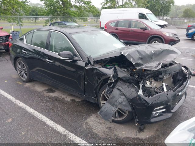 2015 Infiniti Q50 Premium მანქანა იყიდება აუქციონზე, vin: JN1BV7ARXFM400412, აუქციონის ნომერი: 42498204