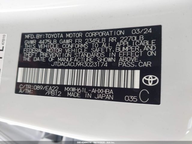 2024 TOYOTA PRIUS PRIME JTDACACU9R3023174 Photo 8