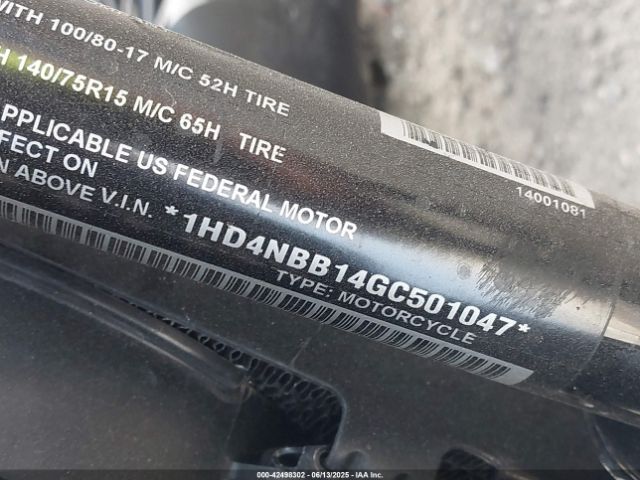 2016 HARLEY-DAVIDSON XG750 1HD4NBB14GC501047 Photo 9