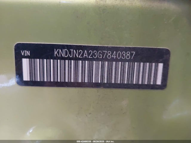 KNDJN2A23G7840387 KIA gdi gamma