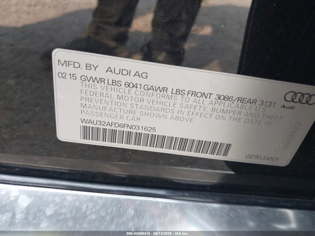 WAU32AFD6FN031625 Audi 2015