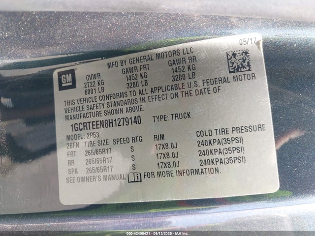 1GCRTEEN8H1279140 Chevrolet lg2 - di: direct injection, vvt: variable valve timing, alum, var2, gen2
