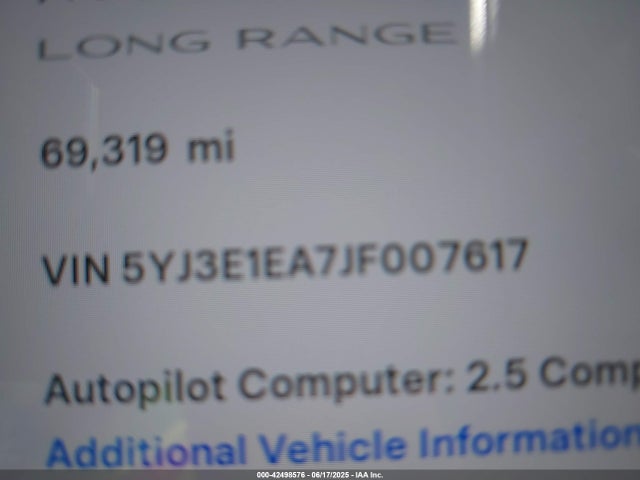 2018 TESLA MODEL 3 5YJ3E1EA7JF007617 Photo 8