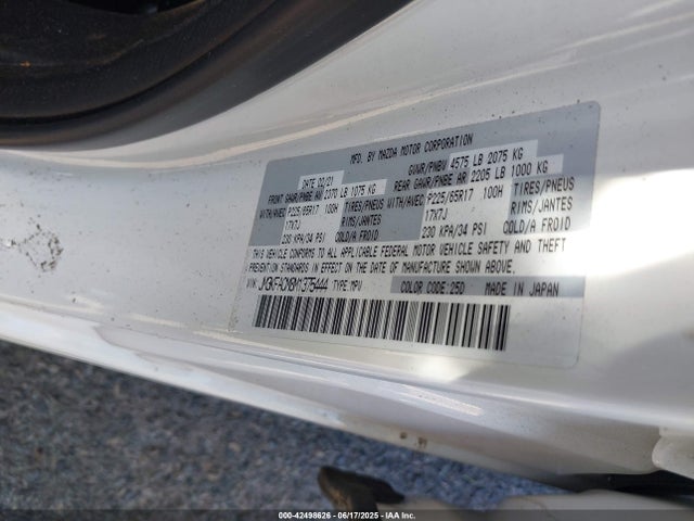 JM3KFACM8M1375444 Mazda py cylinder decativation
