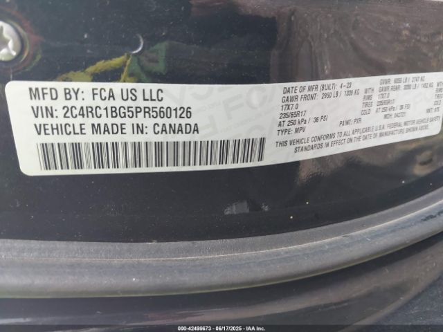 2023 CHRYSLER PACIFICA 2C4RC1BG5PR560126 Photo 8