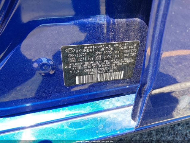 2022 HYUNDAI IONIQ HYBRID KMHC65LC0NU273160 Photo 8