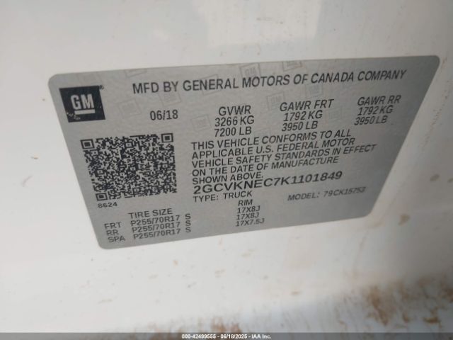 2019 CHEVROLET SILVERADO 1500 LD 2GCVKNEC7K1101849 Photo 8