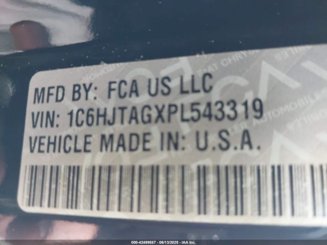 2023 JEEP GLADIATOR 1C6HJTAGXPL543319 Photo 8