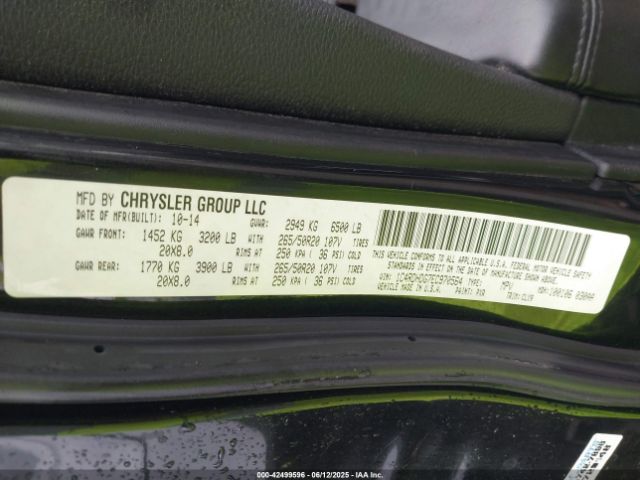 1C4RDHDG7EC970564 Dodge DURANGO LIMITED