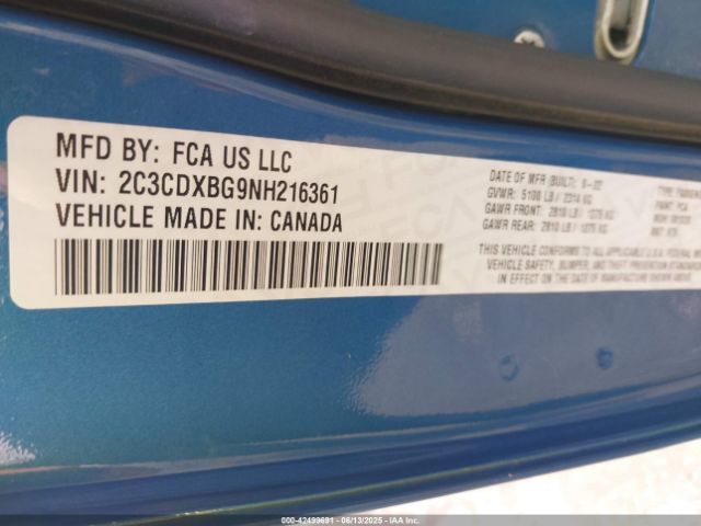 2022 DODGE CHARGER 2C3CDXBG9NH216361 Photo 8