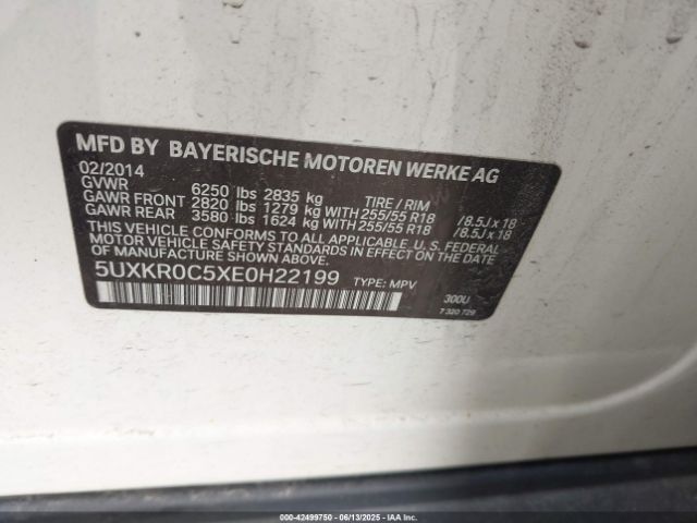 2014 BMW X5 5UXKR0C5XE0H22199 Photo 8