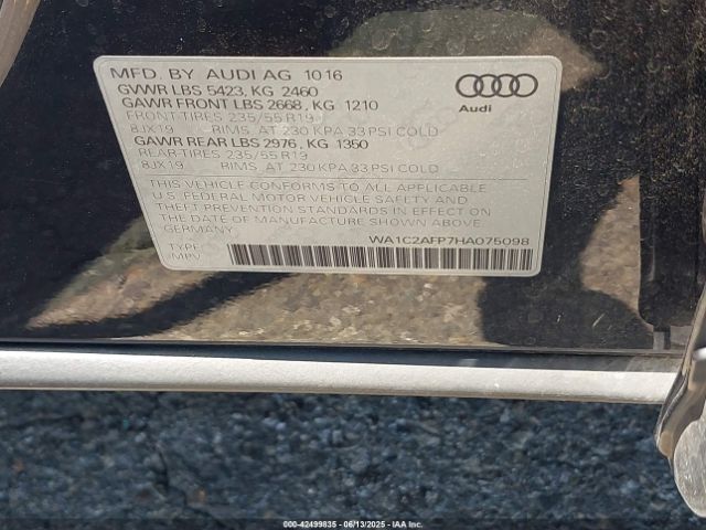 WA1C2AFP7HA075098 Audi Q5