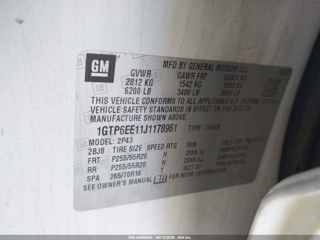 1GTP6EE11J1178961 GMC lwn - direct injection, xlde