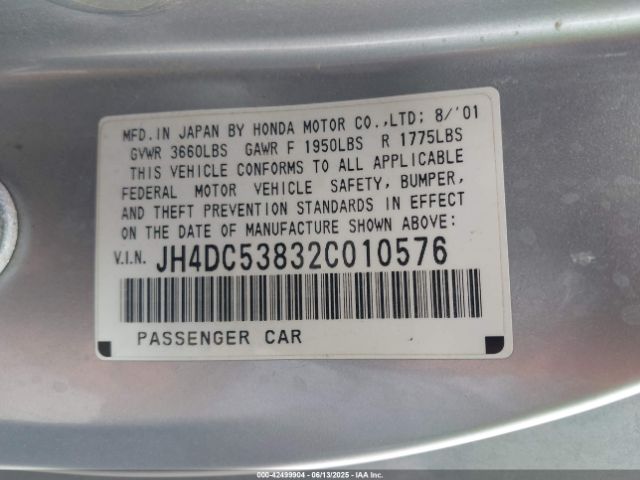 2002 ACURA RSX JH4DC53832C010576 Photo 8