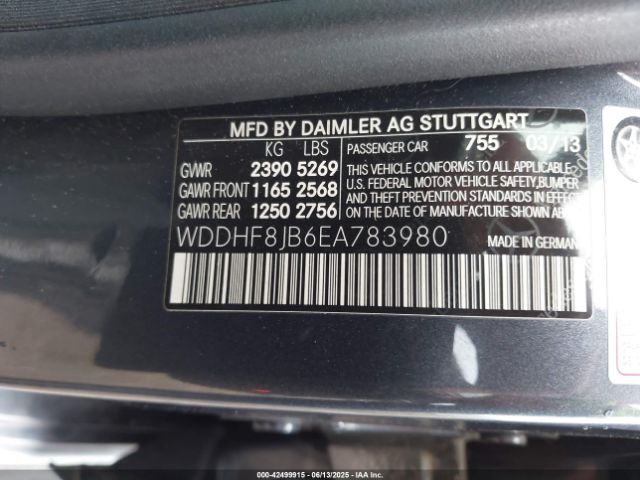 2014 MERCEDES-BENZ E 350 WDDHF8JB6EA783980 Photo 8
