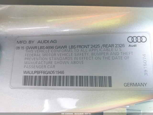 2016 AUDI A3 E-TRON WAUUPBFF8GA051946 Photo 8