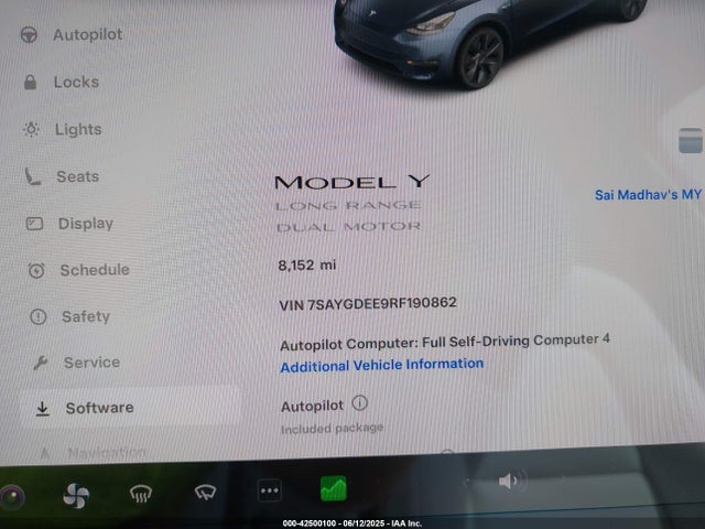 2024 TESLA MODEL Y 7SAYGDEE9RF190862 Photo 6