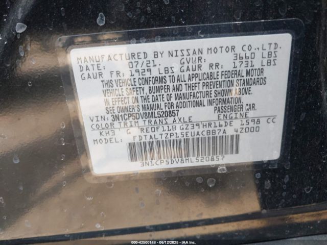 2021 NISSAN KICKS 3N1CP5DV8ML520857 Photo 8