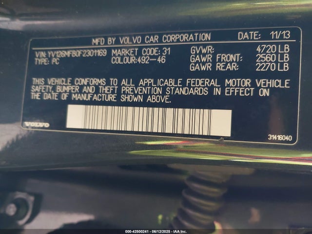 Volvo b4204t12 2015 YV126MFB0F2301169 Image 9