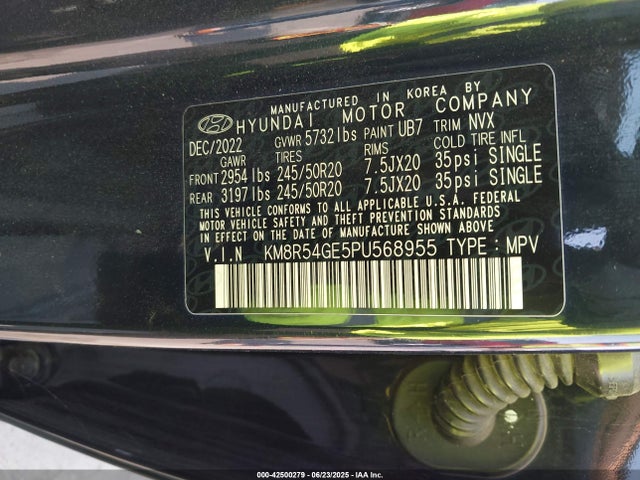 KM8R54GE5PU568955 Hyundai gdi lambda ii