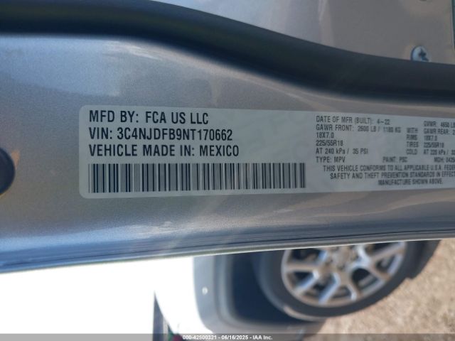 2022 JEEP COMPASS 3C4NJDFB9NT170662 Photo 8