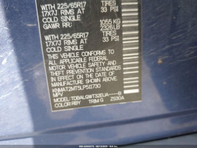 2020 NISSAN ROGUE KNMAT2MT5LP511730 Photo 8