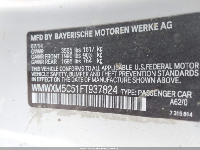 2015 MINI HARDTOP WMWXM5C51FT937824 Photo 8