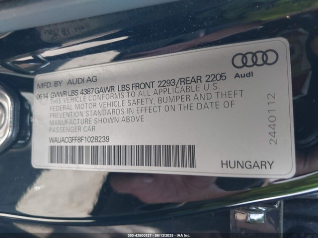 2015 AUDI A3 WAUACGFF8F1028239 Photo 8