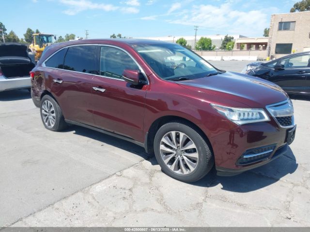 2014 ACURA MDX 5FRYD4H46EB017852