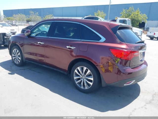 2014 ACURA MDX 5FRYD4H46EB017852 Photo 2