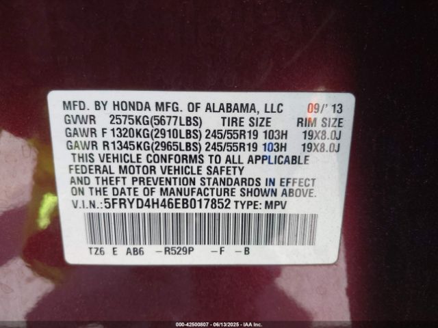 2014 ACURA MDX 5FRYD4H46EB017852 Photo 8