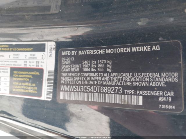 2013 MINI HARDTOP WMWSU3C54DT689273 Photo 8