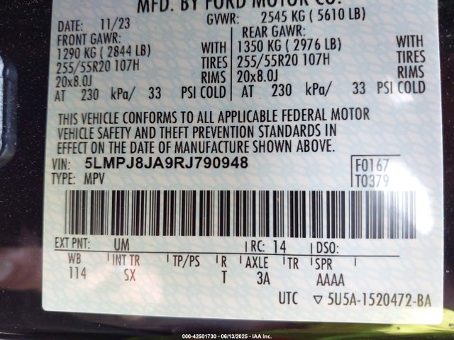2024 LINCOLN NAUTILUS 5LMPJ8JA9RJ790948 Photo 8